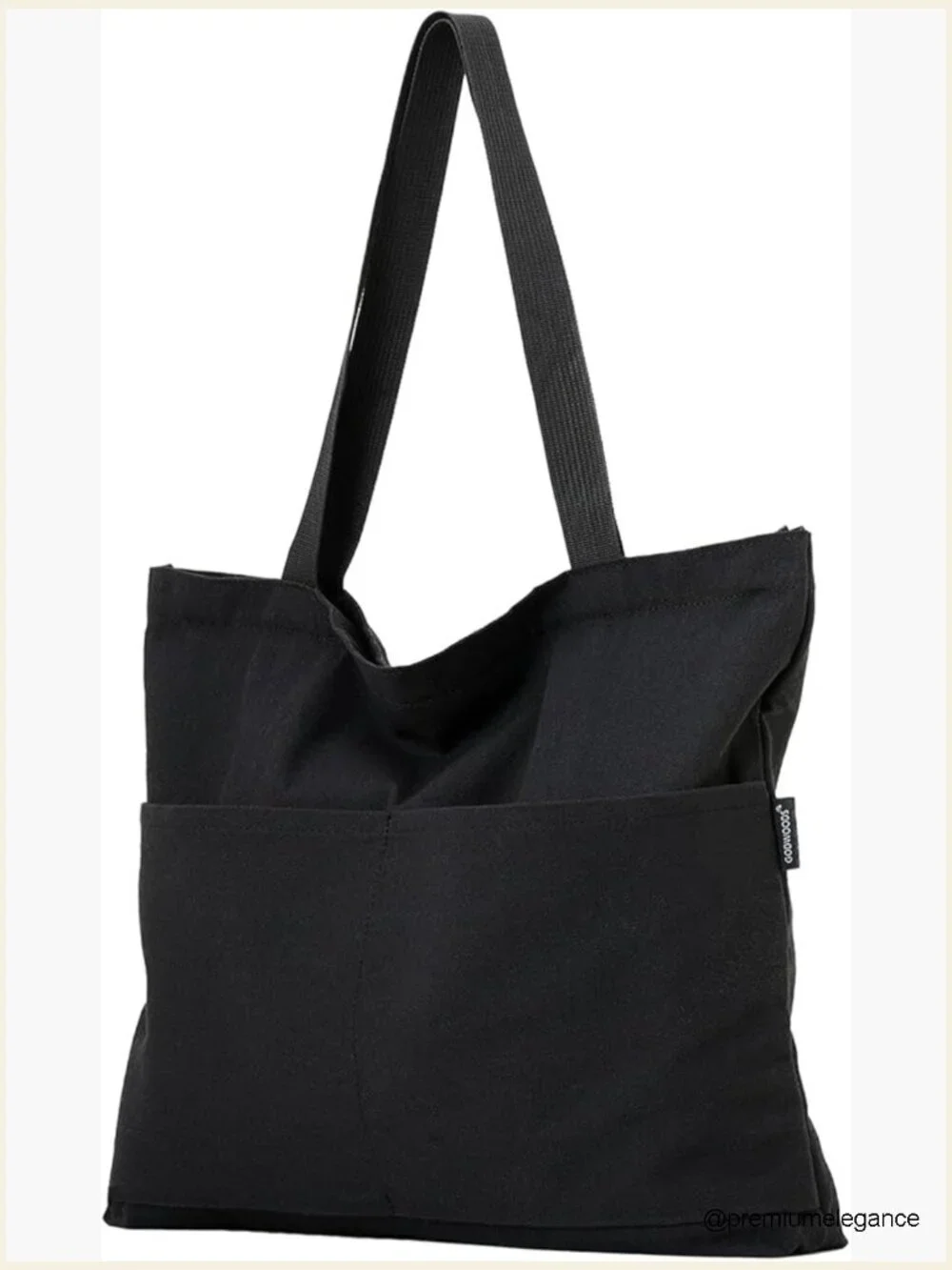 Canvas Tote Bag with Zipper - Large Shoulder Travel Purse